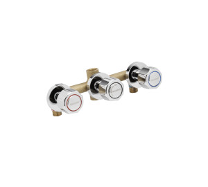 Built-in 8" bath mixer with diverter